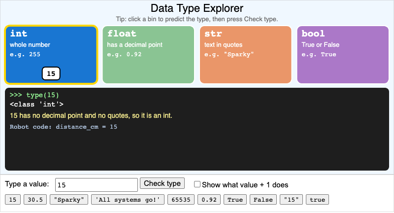 Data Type Explorer