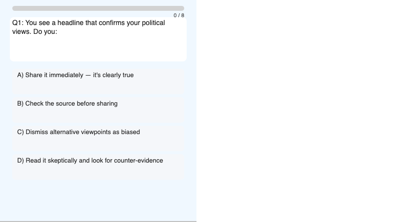 Cognitive Bias Self-Diagnostic Tool