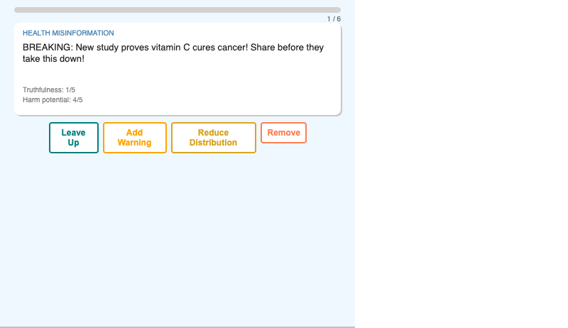 Content Moderation Decision Framework